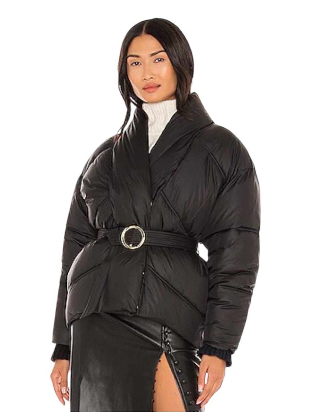 FRAME Wrap Puffer Jacket Size Small Women’s NWT 🖤✨